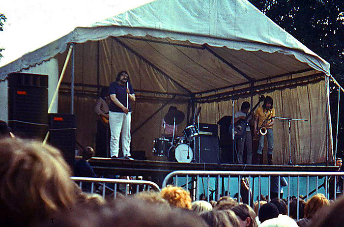 The Liverpool Scene at Bath festival 1969.  Photo Creidt: Mike Read