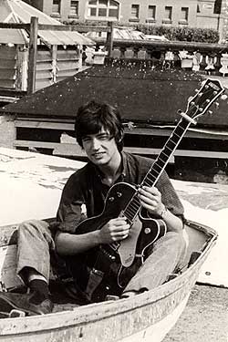 Chris with the gretsch in 1966 in Torquay
