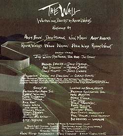 The Wall credits Andy Roberts