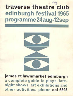 Traverse Theatre Programme 1965