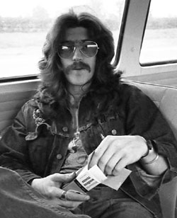 Bob in the bus again... photo Credit: Andy Roberts 1972