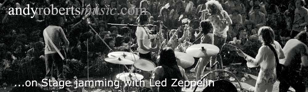 on stage at the Pop Proms in 1969 jamming with Led Zeppelin