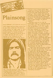 Plainsong Press Pack